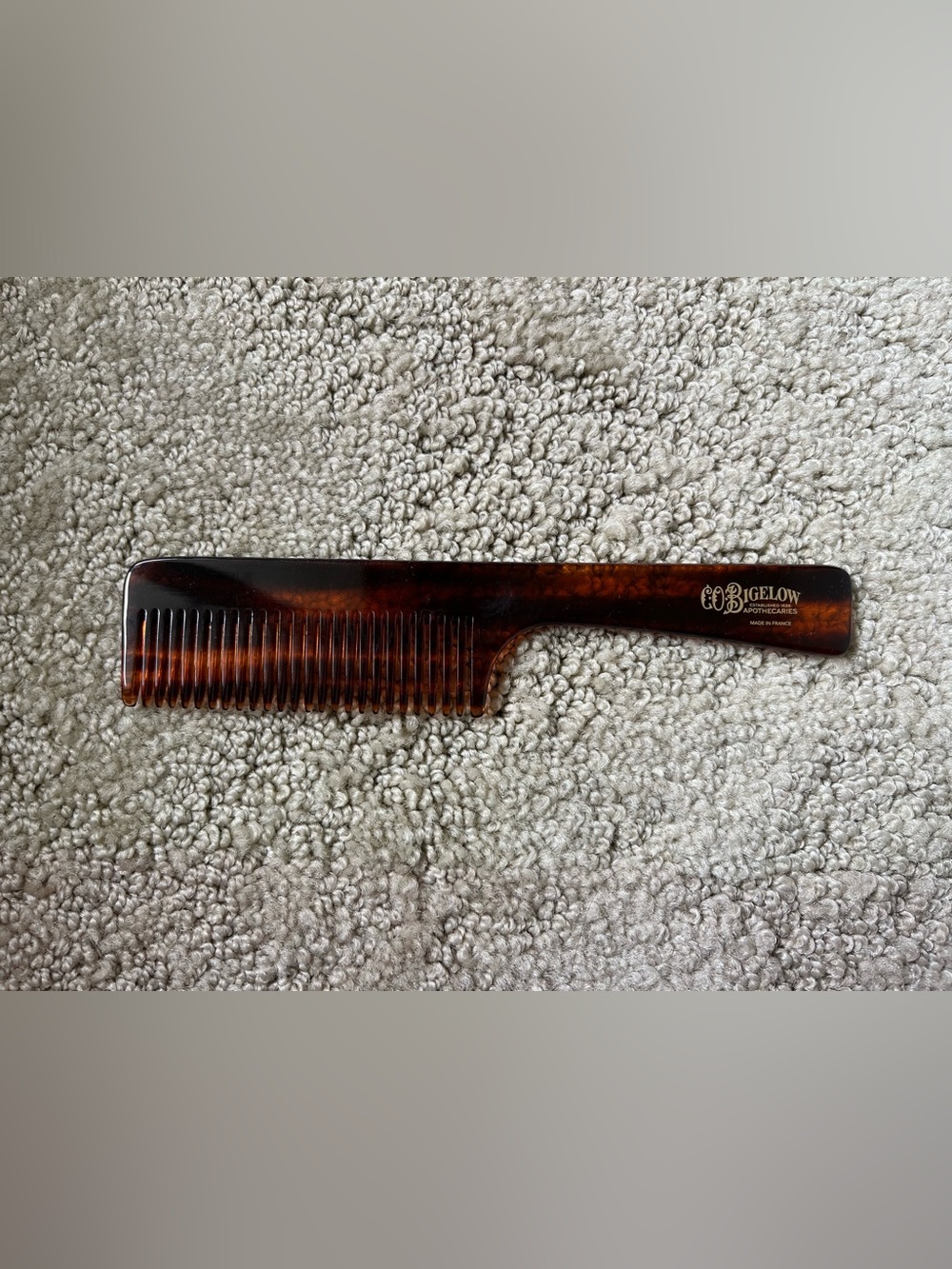 C.O. Bigelow Handmade Acetate Handle Comb